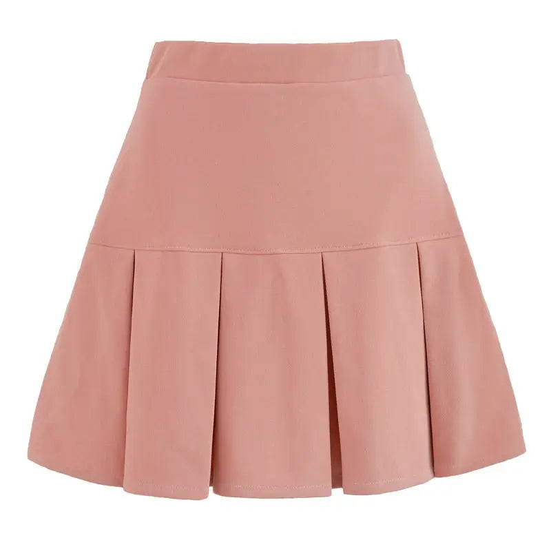 Virelle Woven Pleated Midi Skirt