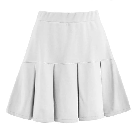 Virelle Woven Pleated Midi Skirt