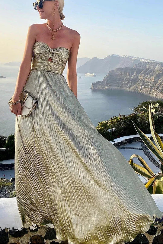 Celosia Strapless Maxi Dress
