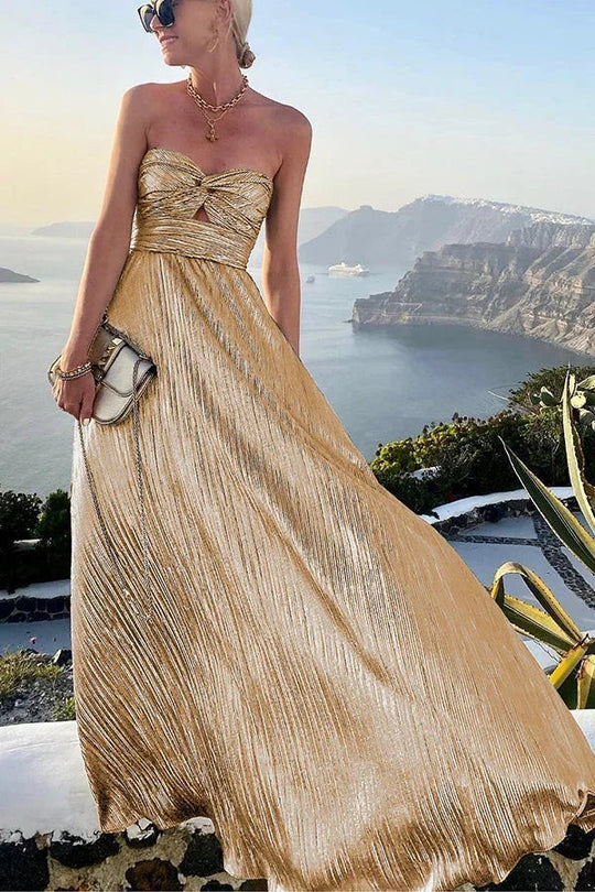 Celosia Strapless Maxi Dress