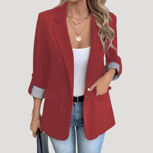 Elara Single Breasted Roll Up Blazer