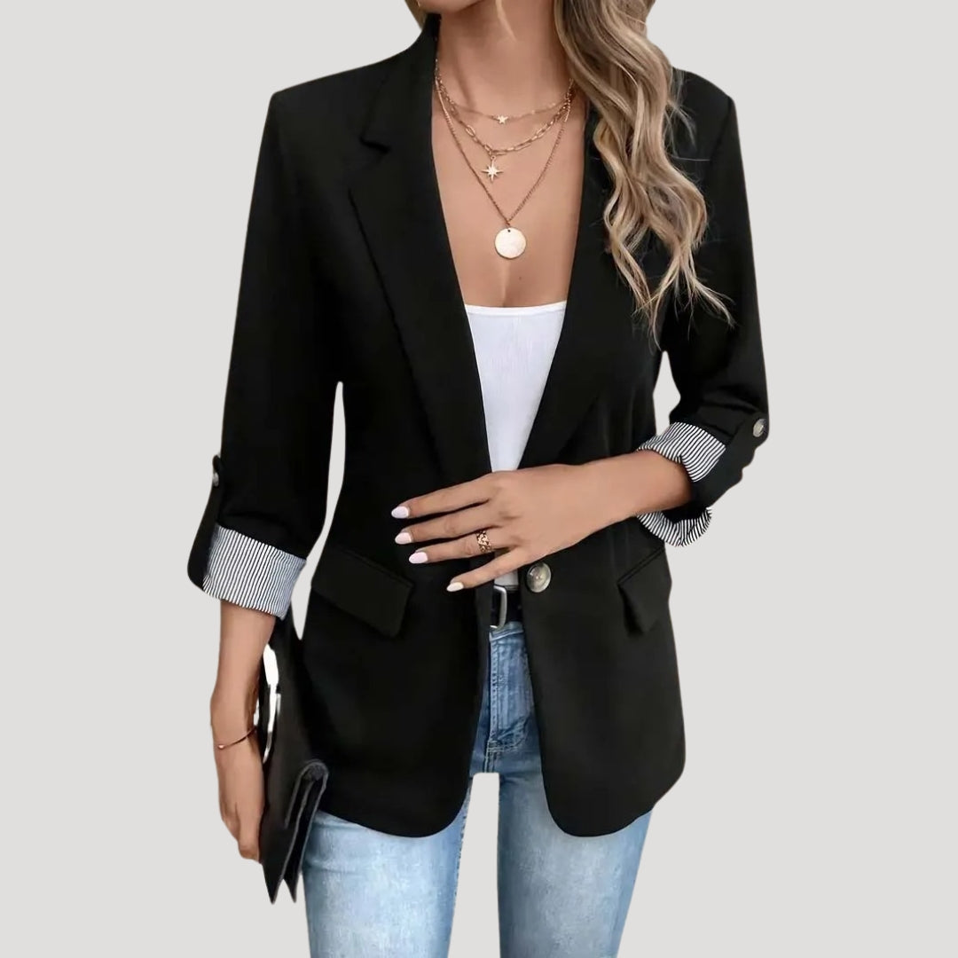 Elara Single Breasted Roll Up Blazer