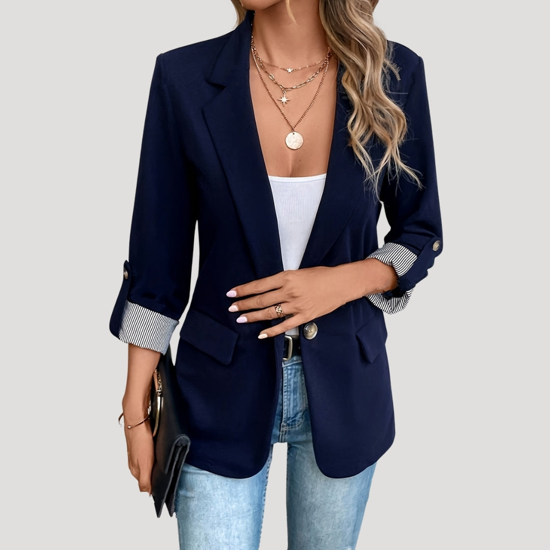 Elara Single Breasted Roll Up Blazer
