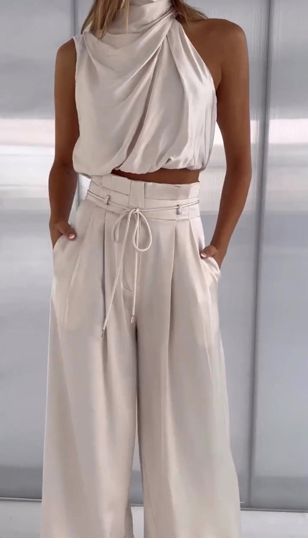 Ismerie Cotton Linen Two-Piece Set
