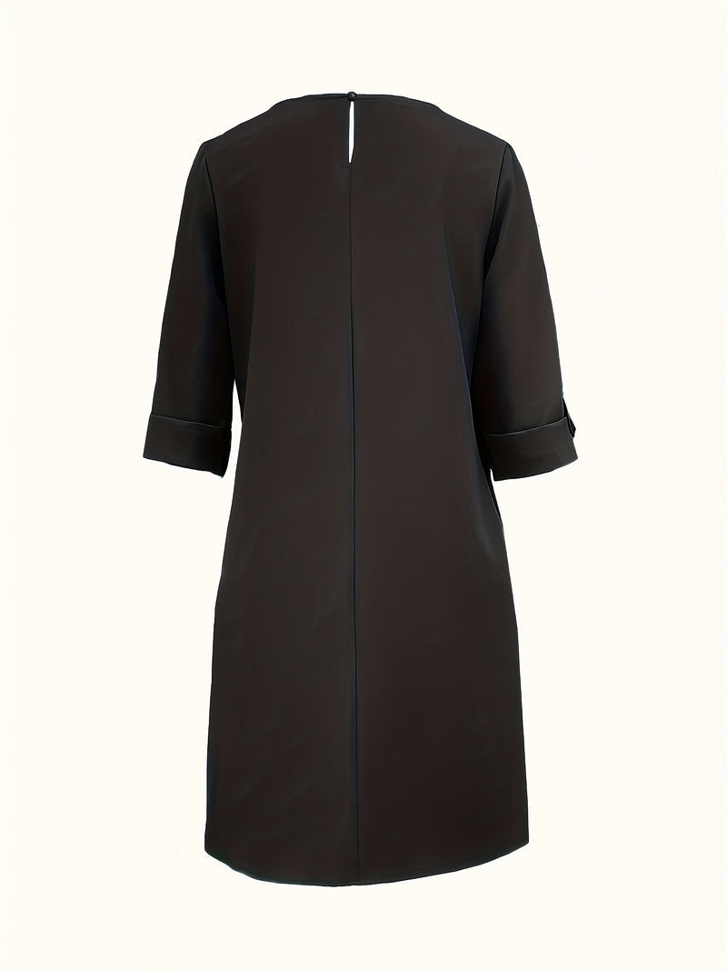 Grace Round Neck Midi Dress