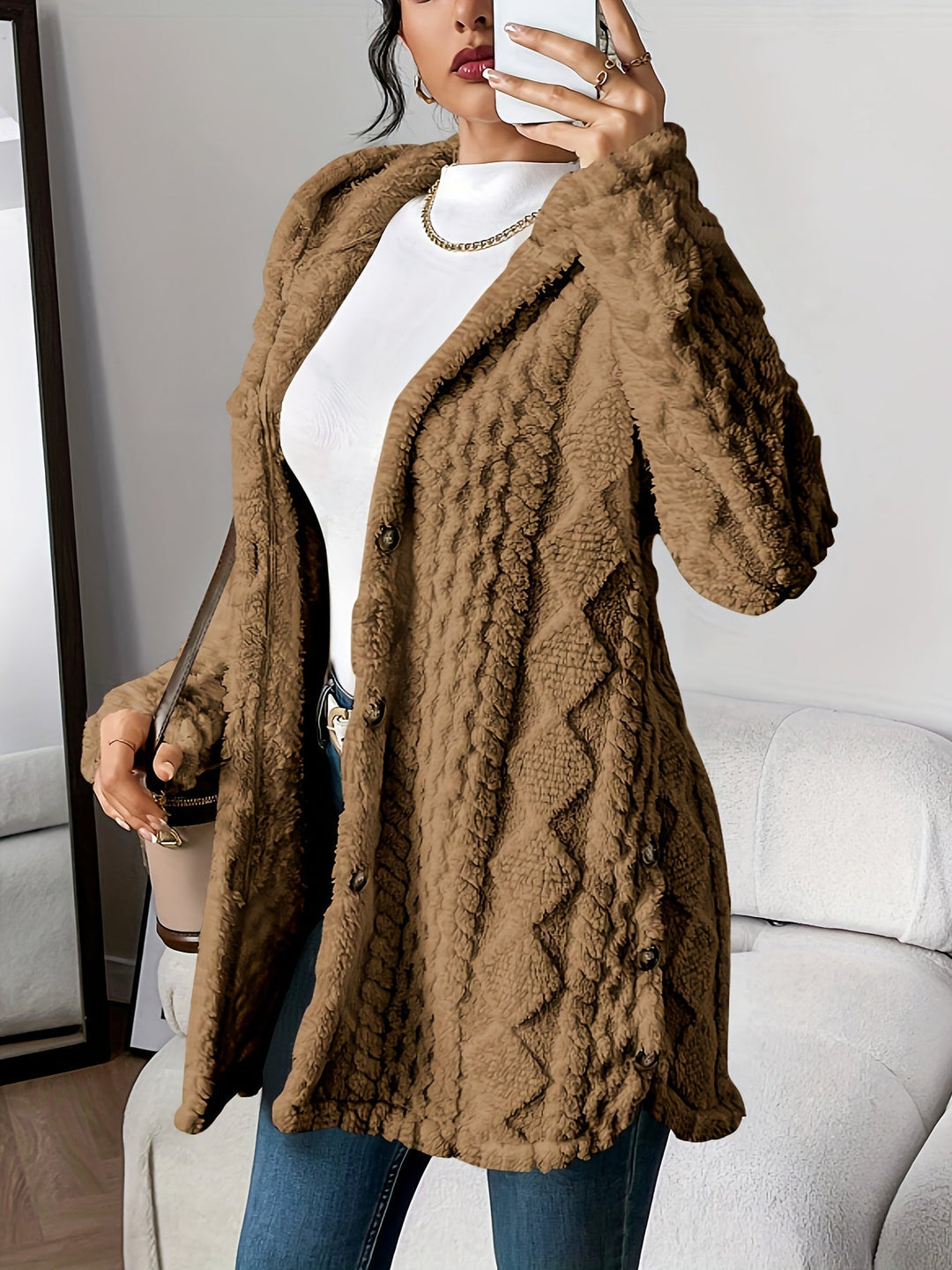 Rena Soft Hooded Cardigan