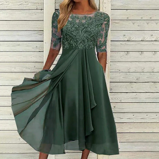 Olivia Midi Evening Dress