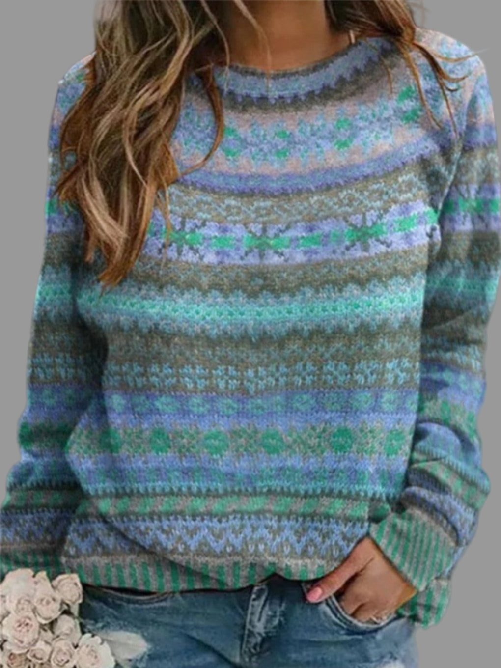 Elliora Round Neck Sweater