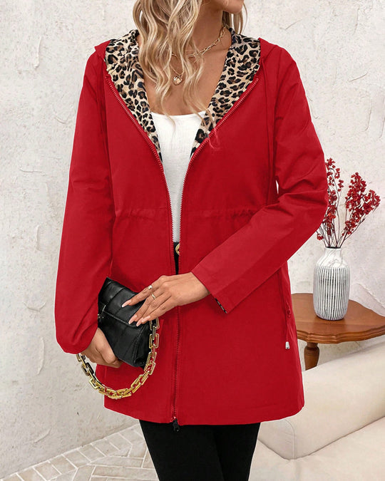 Elisa Reversible Leopard Print Coat
