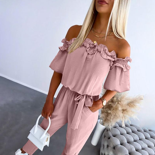 Amorelle Off Shoulder Jumpsuit