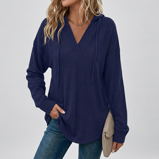 Virellae V‑Neck Oversized Hoodie