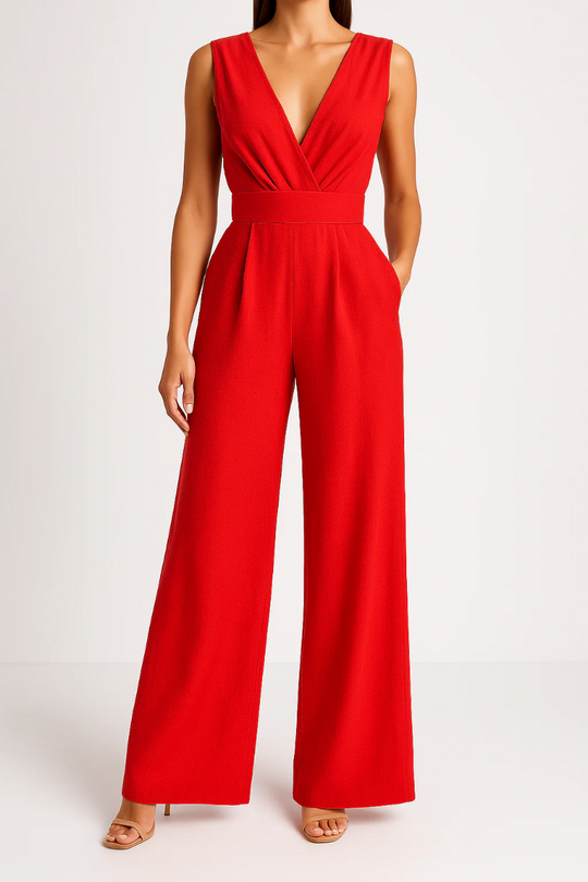 Elovienne Polyester High Waist Jumpsuit