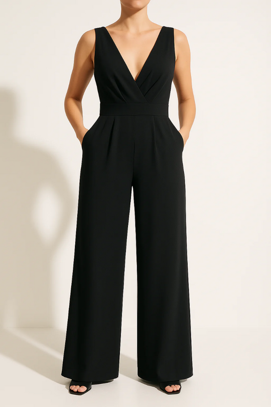 Elovienne Polyester High Waist Jumpsuit