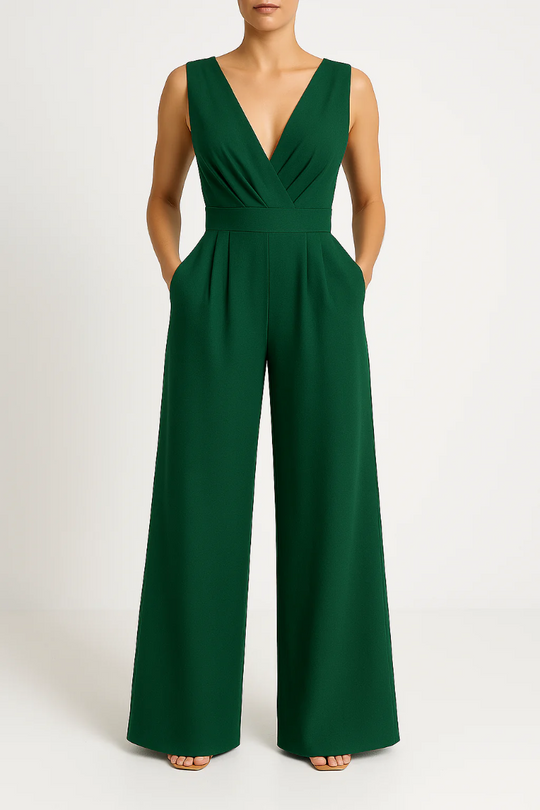 Elovienne Polyester High Waist Jumpsuit