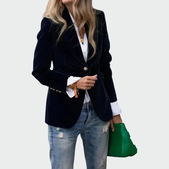 Lunelle Tailored Velvet Blazer