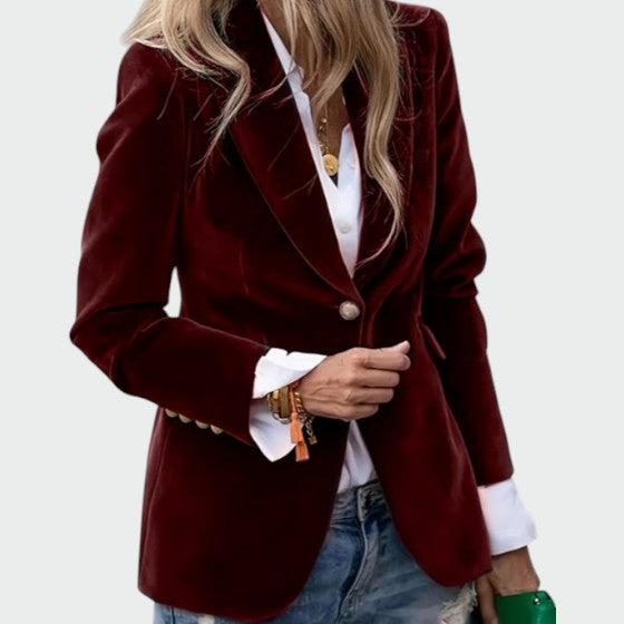 Lunelle Tailored Velvet Blazer