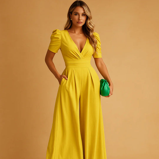 Sorellea Puff Sleeve Jumpsuit