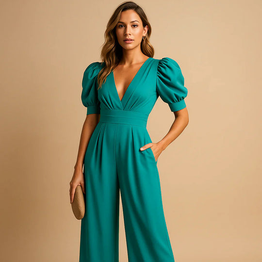 Sorellea Puff Sleeve Jumpsuit