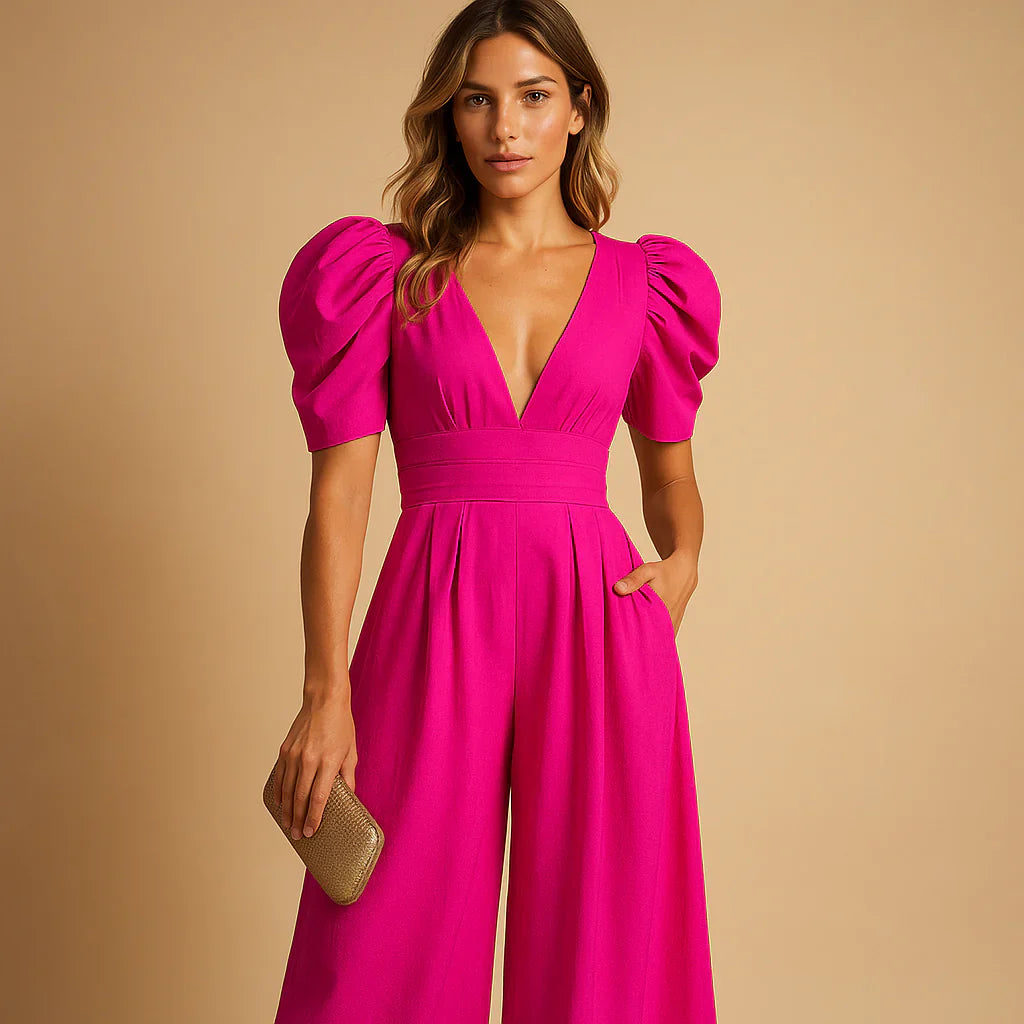 Sorellea Puff Sleeve Jumpsuit