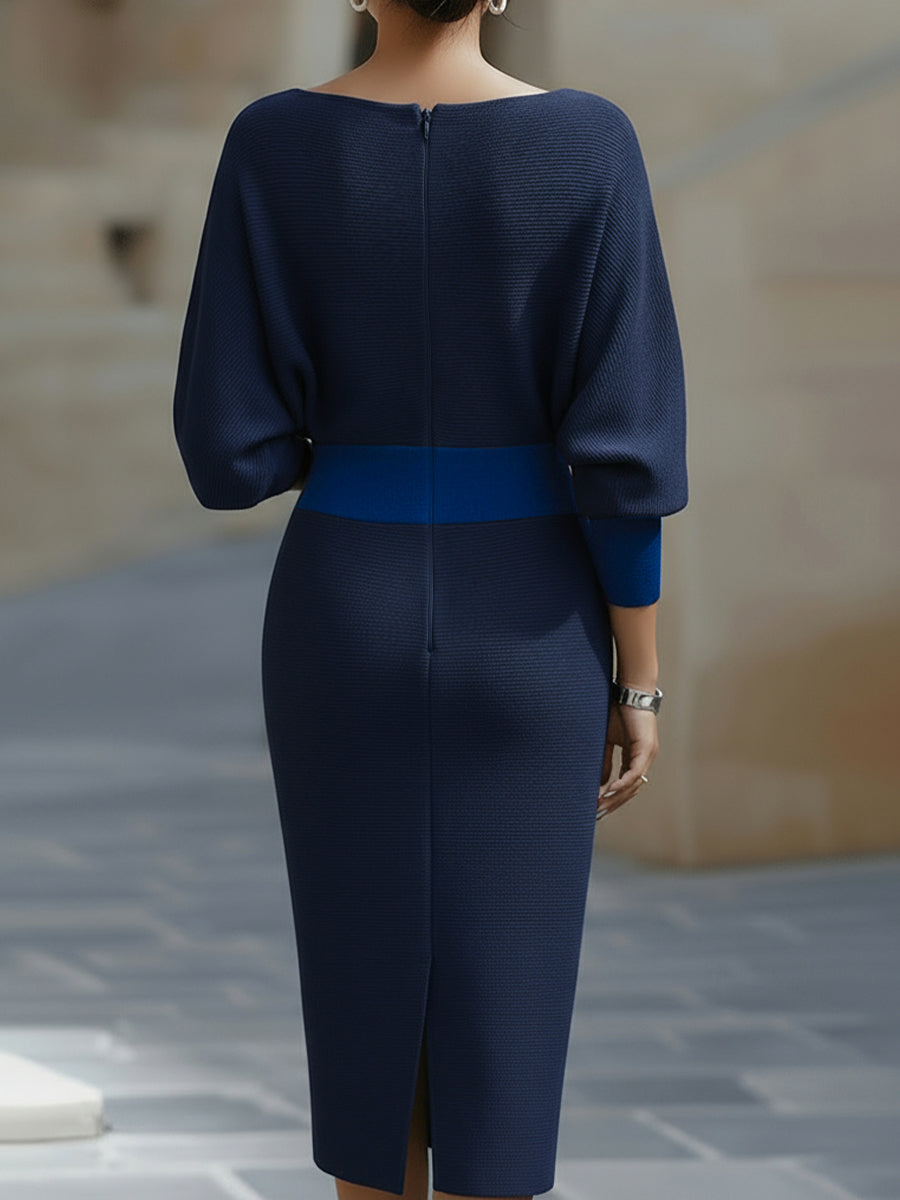 Juliette Draped Batwing Midi Dress