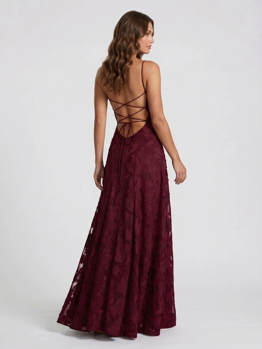 Aurora Floral Textured Gown