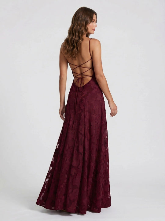 Aurora Floral Textured Gown