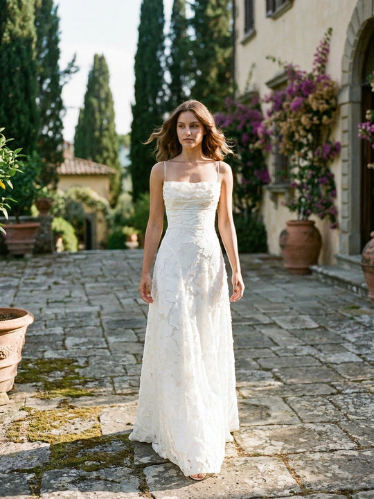 Aurora Floral Textured Gown