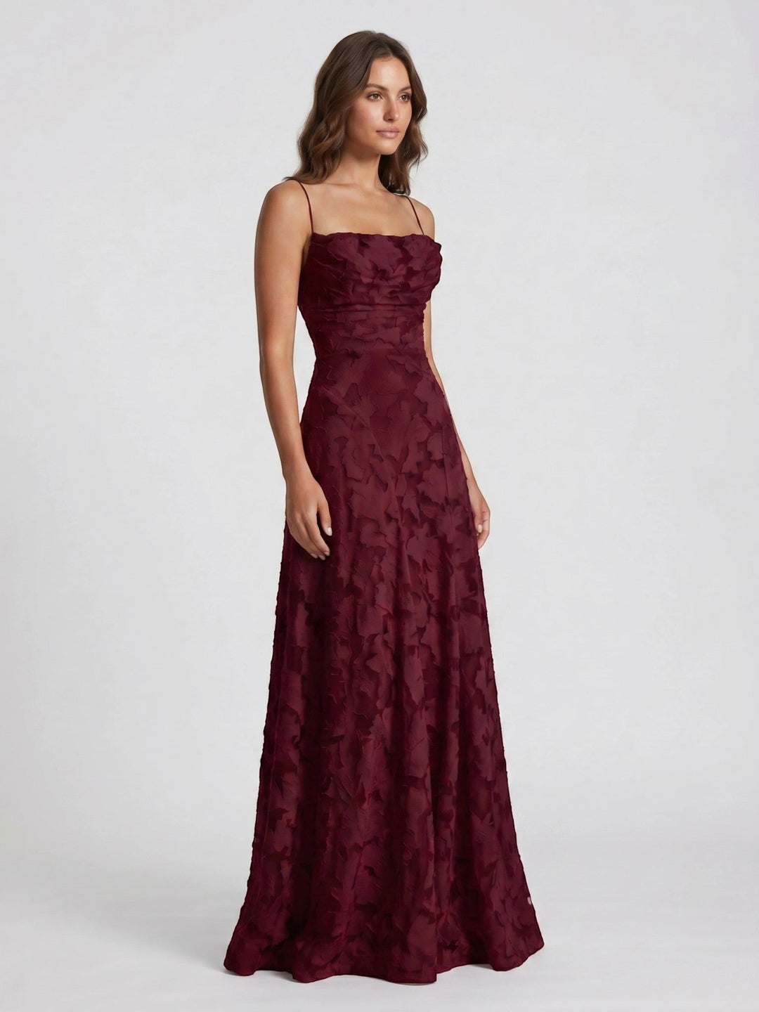 Aurora Floral Textured Gown