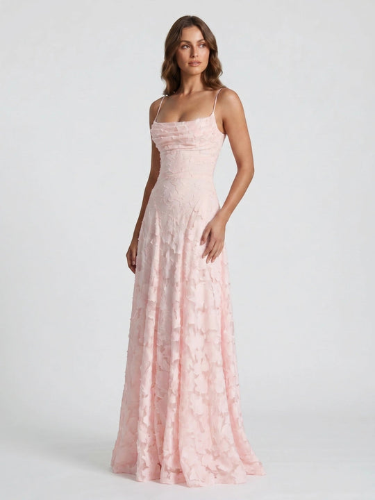 Aurora Floral Textured Gown