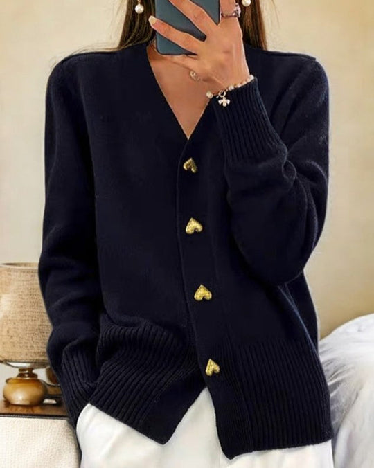 Witley Heart Button Cardigan