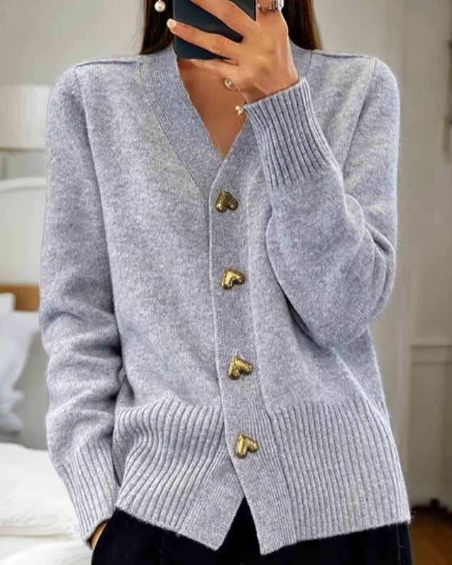 Witley Heart Button Cardigan