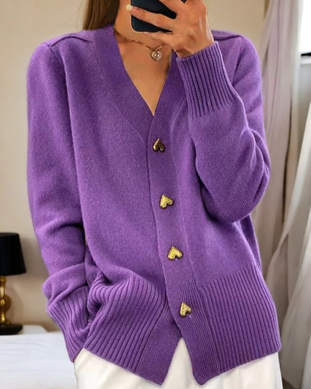 Witley Heart Button Cardigan
