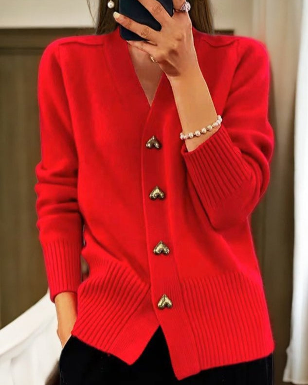Witley Heart Button Cardigan