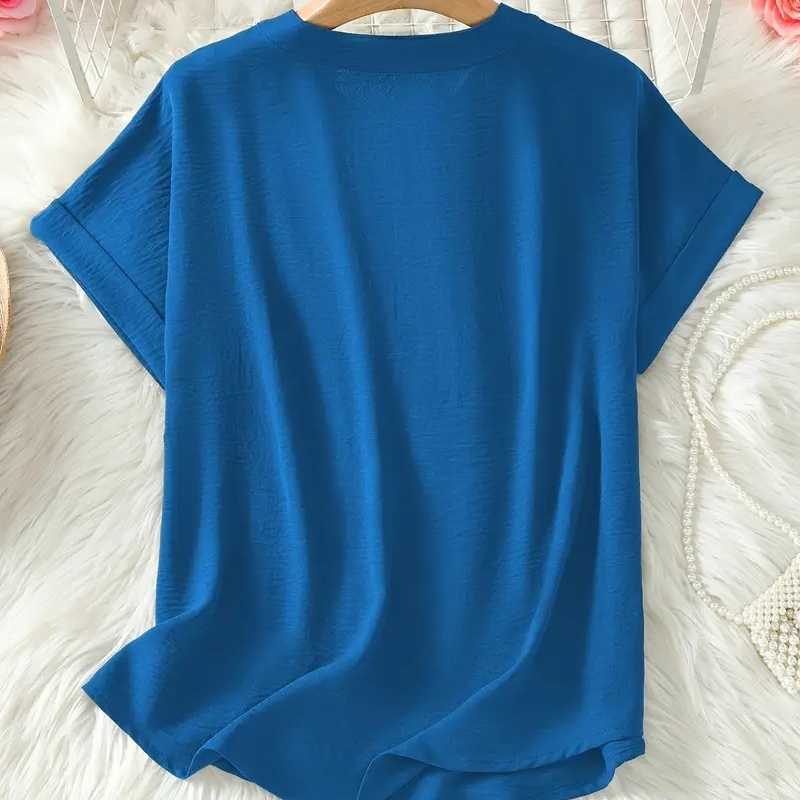 Emelina Mid Sleeve V-Neck T-Shirt