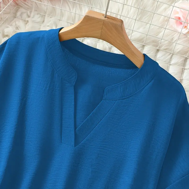 Emelina Mid Sleeve V-Neck T-Shirt