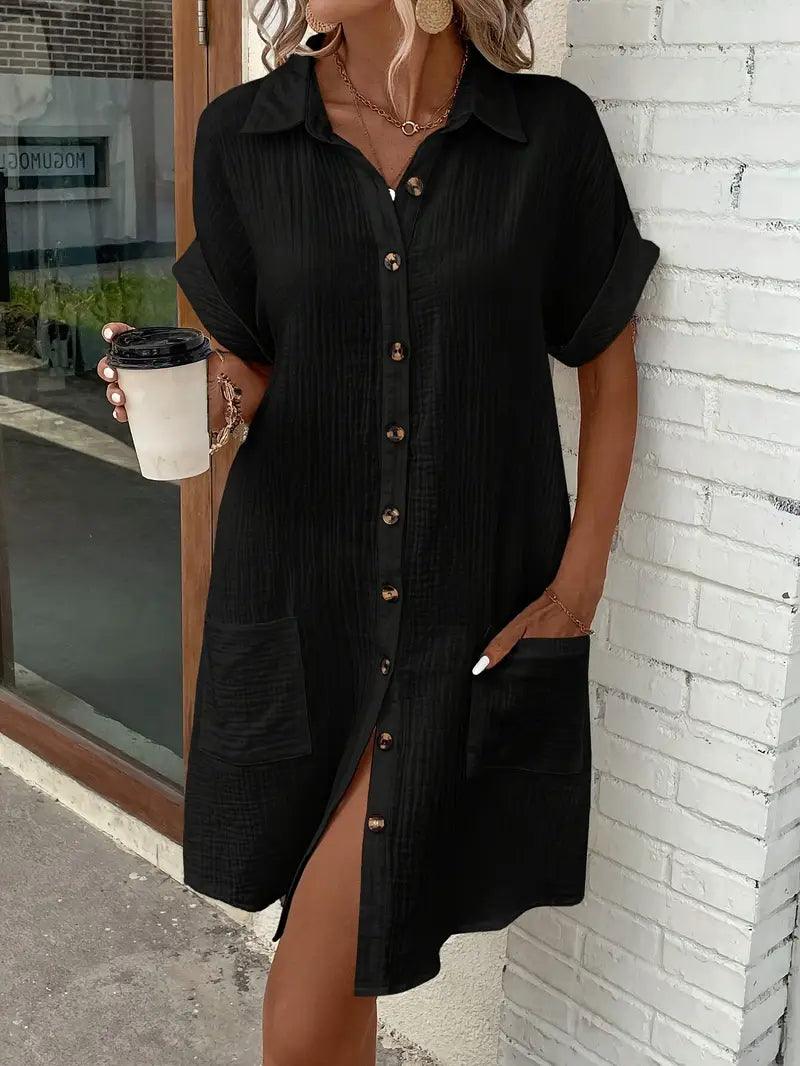 Chloe V-Neck Blouse Dress