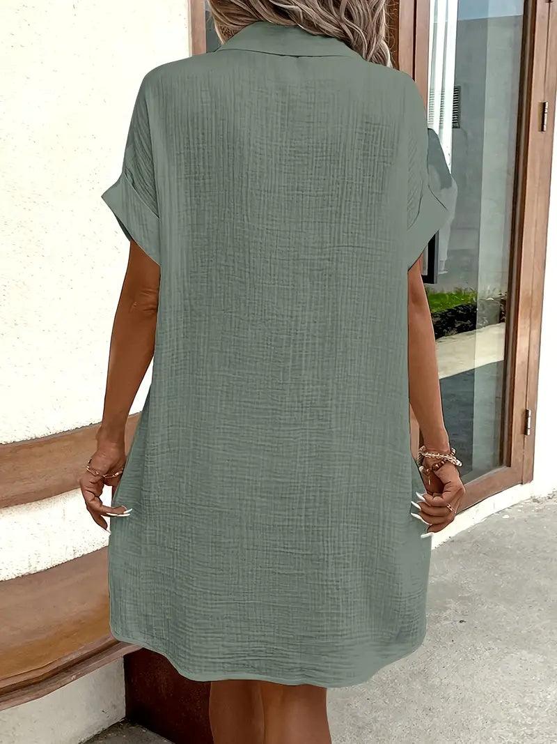 Chloe V-Neck Blouse Dress