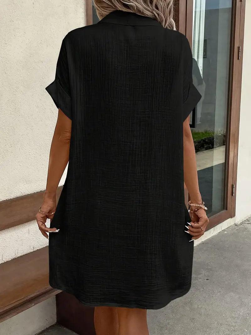 Chloe V-Neck Blouse Dress
