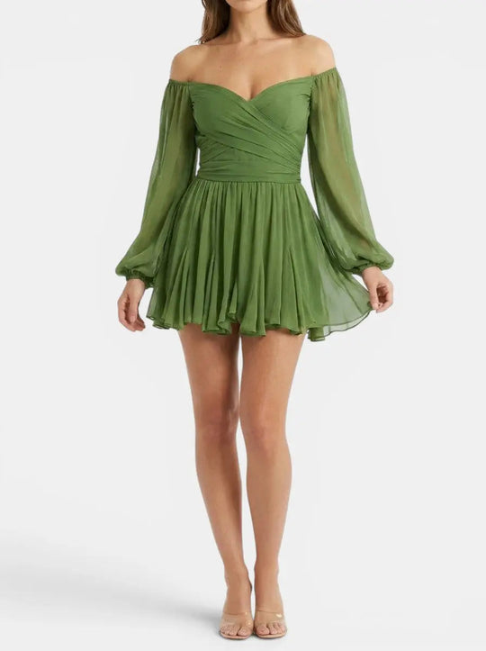 Heather Wrap Mini Dress