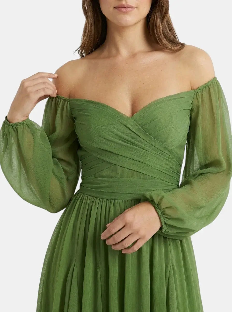 Heather Wrap Mini Dress