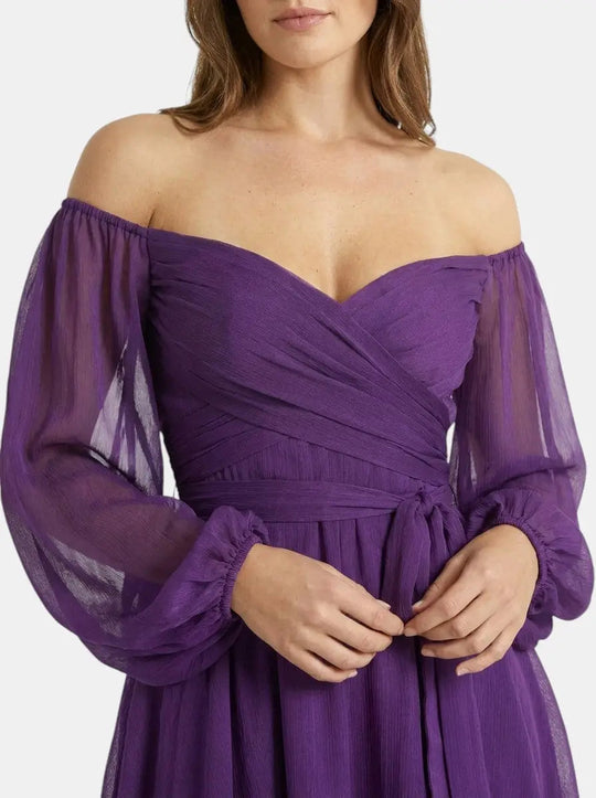Heather Wrap Mini Dress