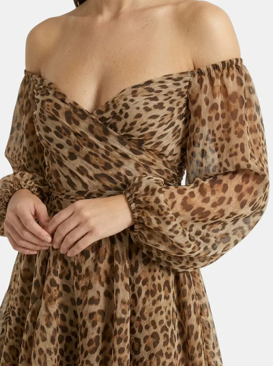 Heather Wrap Mini Dress
