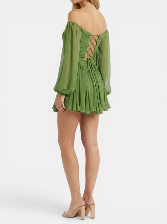 Heather Wrap Mini Dress
