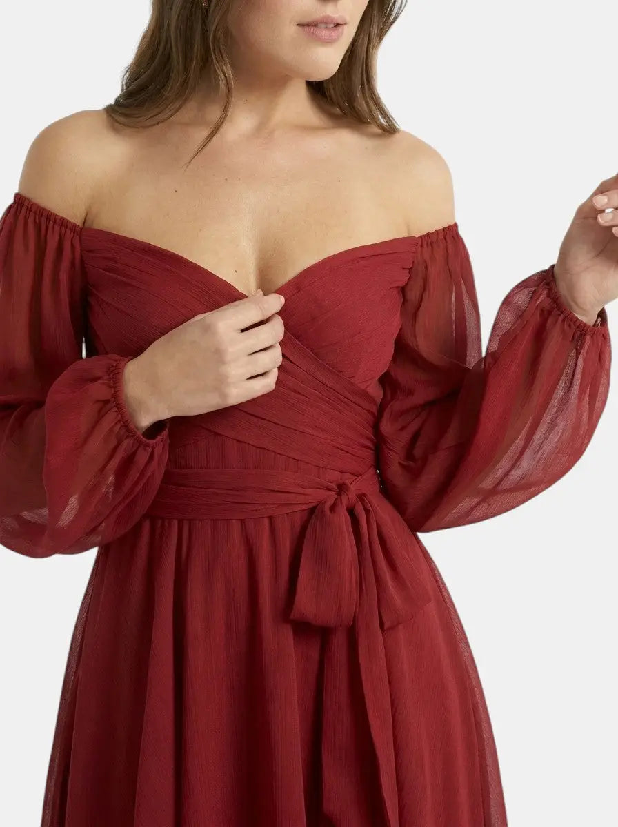 Heather Wrap Mini Dress