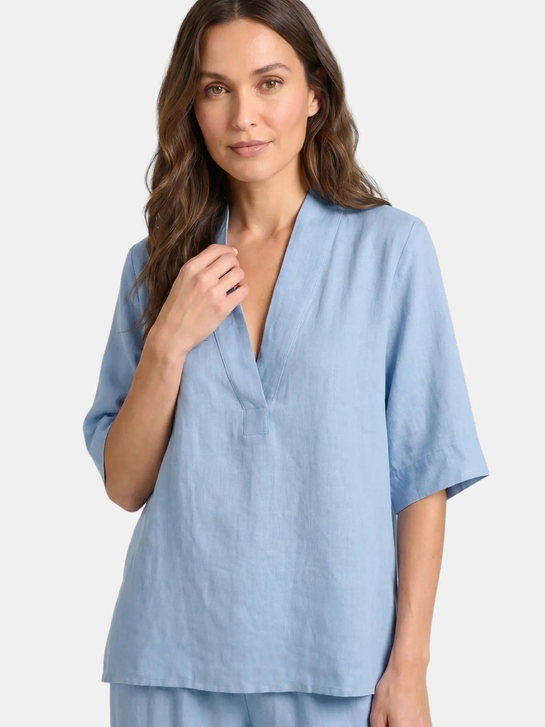 Velia Breathable Linen Two Piece Set