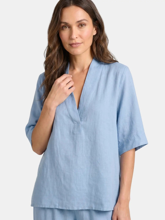 Velia Breathable Linen Two Piece Set