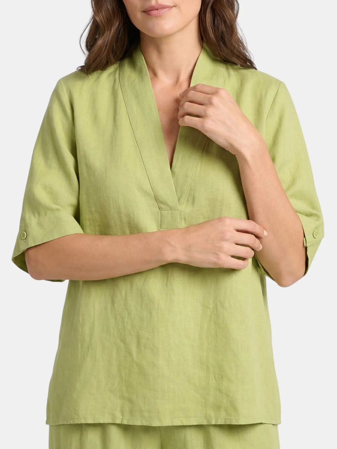 Velia Breathable Linen Two Piece Set