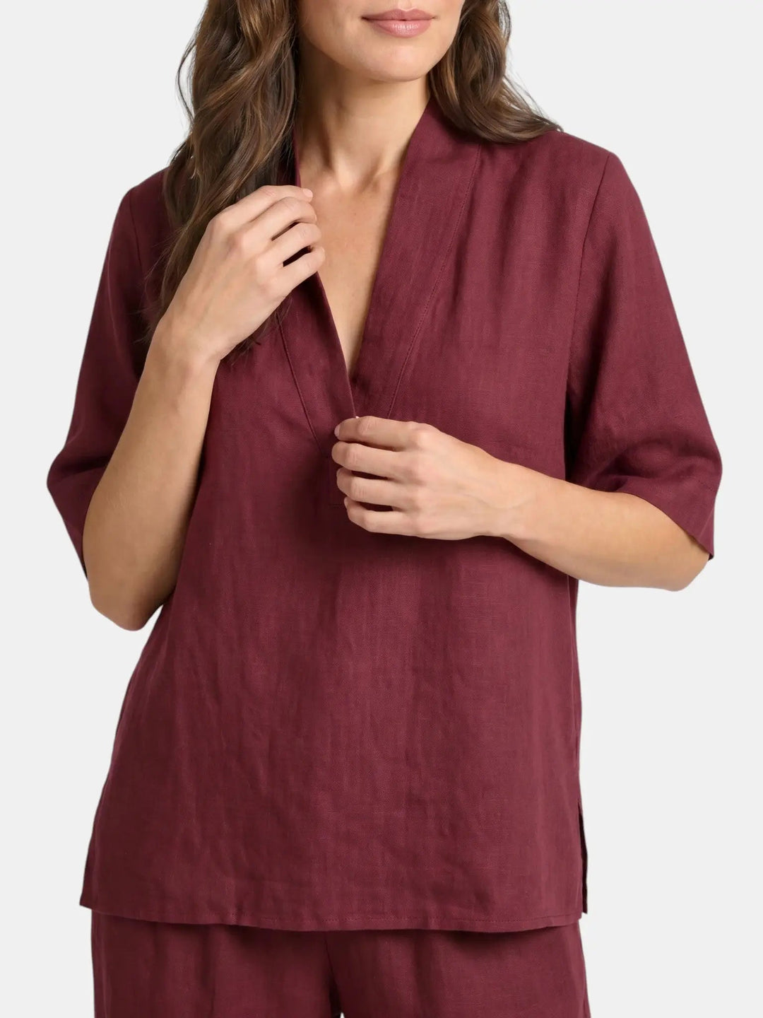 Velia Breathable Linen Two Piece Set