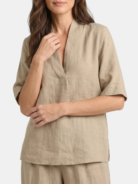 Velia Breathable Linen Two Piece Set