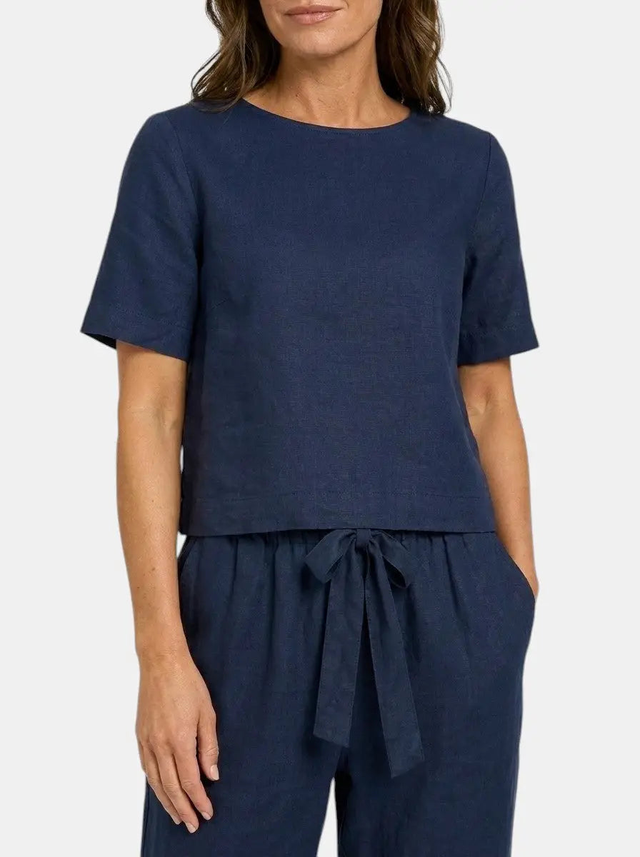 Elara Breathable Linen Loungewear Set